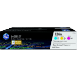 HP CF341A/126A Toner Rainbow-Kit (c,m,y), 3x1K pages ISO/IEC 19798 Pack=3 for HP LJ Pro CP 1025