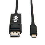 Tripp Lite U444-006-DP-BE USB-C to DisplayPort Adapter Cable (M/M), 4K 60 Hz, HDR, Locking DP Connector, 6 ft. (1.8 m)