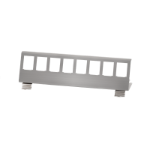 LogiLink DIN rail holder for 8 keystone modules, stainless steel