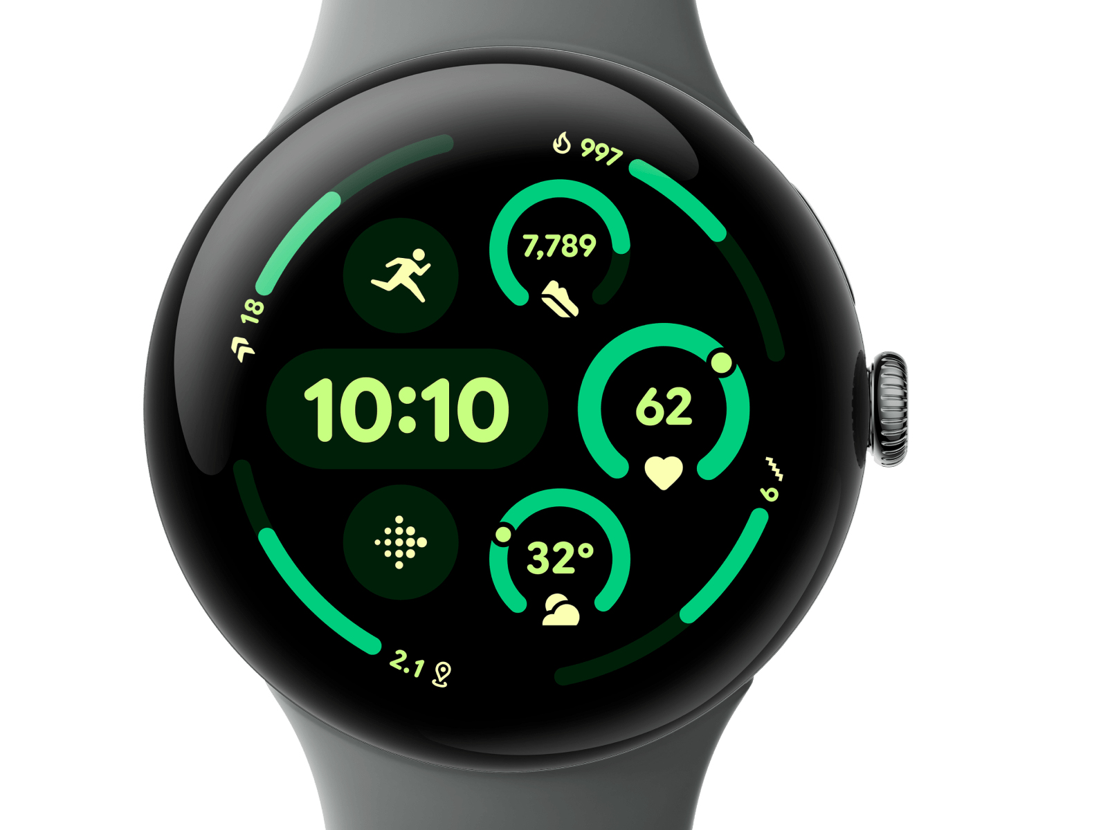 Google Pixel Watch 3 AMOLED 45 mm Digital Touchscreen Brown Wi-Fi GPS (satellite)