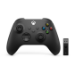 Microsoft Xbox Wireless Controller + Wireless Adapter for Windows 10 Black Gamepad PC, Xbox One, Xbox One S, Xbox One X, Xbox Series S, Xbox Series X