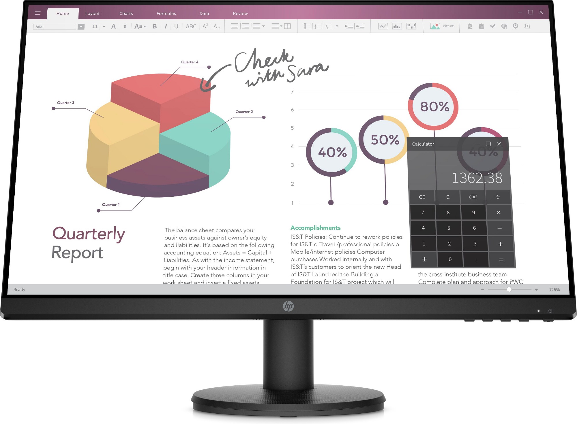 HP P24v G4 Monitor computer monitor 60.5 cm (23.8") 1920 x 1080 p