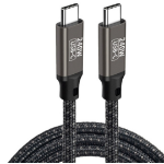 JLC Type C (Male) to Type C (Male) Cable –3M- Black 480 Mbps With PD 240W Fast charge