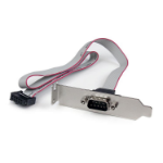 StarTech.com 1 Port 16in DB9 Serial Port Bracket to 10 Pin Header - Low Profile