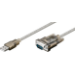 Microconnect 68875 serial cable Transparent 1.5 m USB Type-A VGA (D-Sub)
