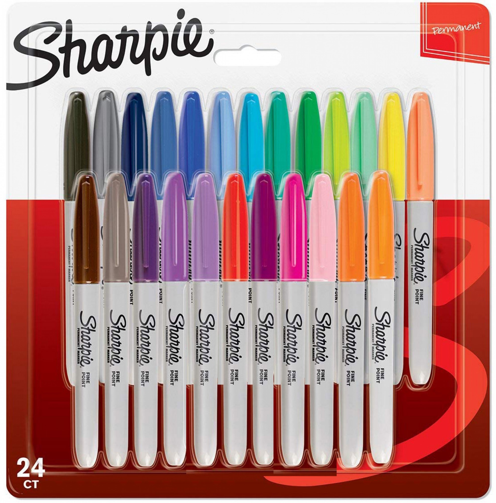 Photos - Felt Tip Pen Sharpie 2065405 marker 24 pc(s) Fine/Bullet tip Multicolour 