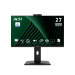 MSI Pro MP275QPDG 27 Inch Monitor, QHD (2560 x 1440), 100Hz, IPS, 1ms, 2x HDMI 2.0b, 1x DP 1.2a input, 1x DP 1.2a output, 1x Type-C (DP alt.) w/ 98W PD, 1x LAN, 4xUSB 5Gbps Type-A, 1x USB 5Gbps Type-B, Built-in Speakers, Webcam, Daisy Chain, HDR Ready, An