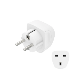 Hama 00223459 power plug adapter Type E/F hybrid Type G (UK) White