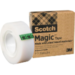 3M Scotch® Magic™ Tape, Made with 66% Plant Based Adhesive, 19 mm x 30 m, 1 Roll/Pack
