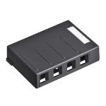 Leviton 41089-4EP network junction box Black