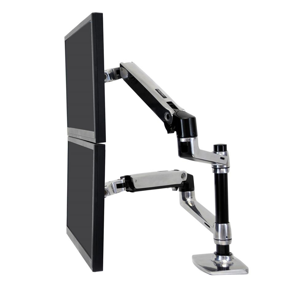 Image of Ergotron LX Series Dual Stacking Arm 61 cm (24") Silver Desk
