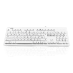 Accuratus KYB-MED-AQUA-UW keyboard USB QWERTY UK English White