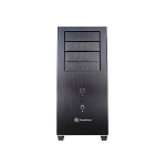 Silverstone TJ04-E Midi Tower Black, Silver