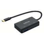 ROLINE 14.02.5060 interface hub USB Type-C 10000 Mbit/s Black