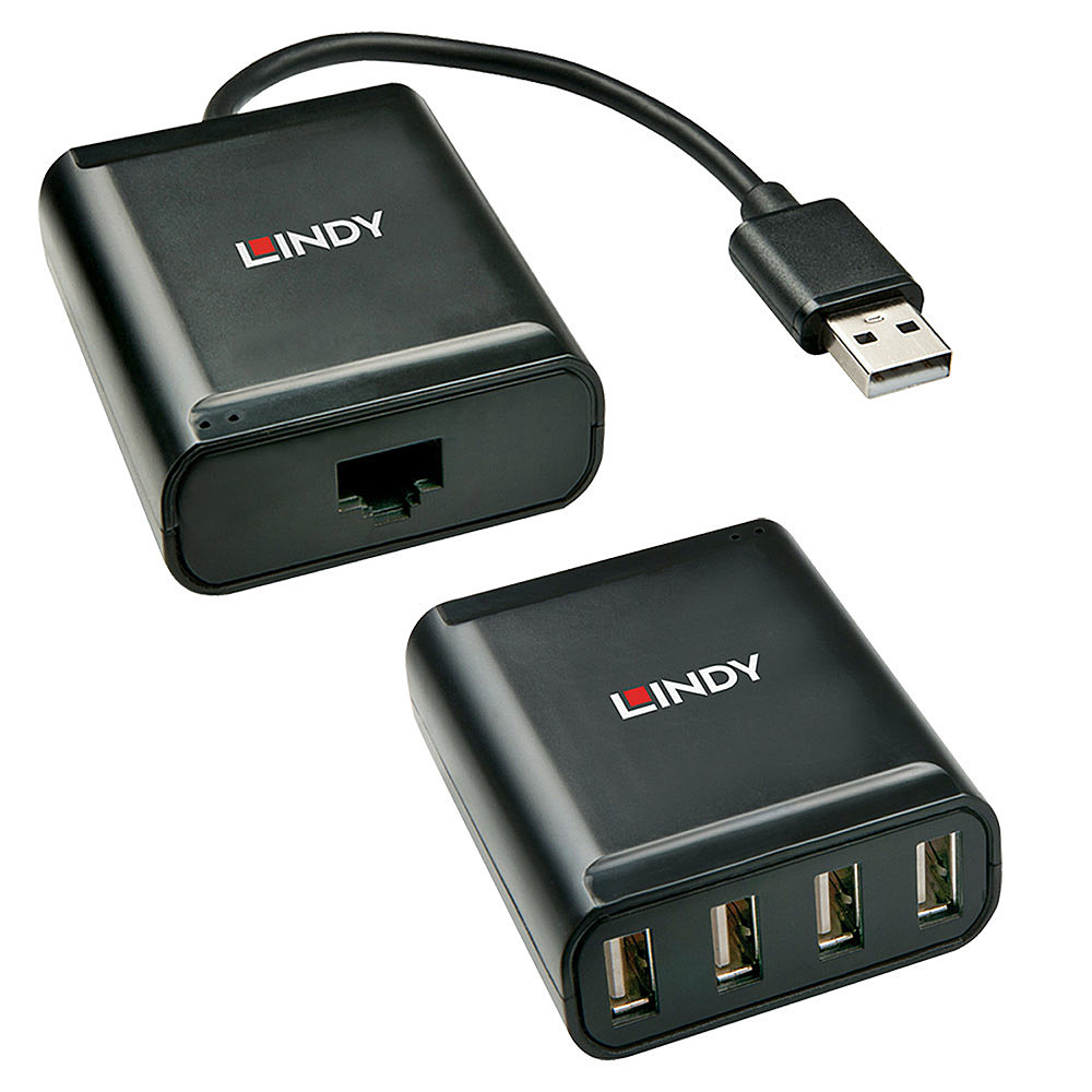 Image of Lindy USB 2.0 Cat.5 Extender 60m, 4 Ports