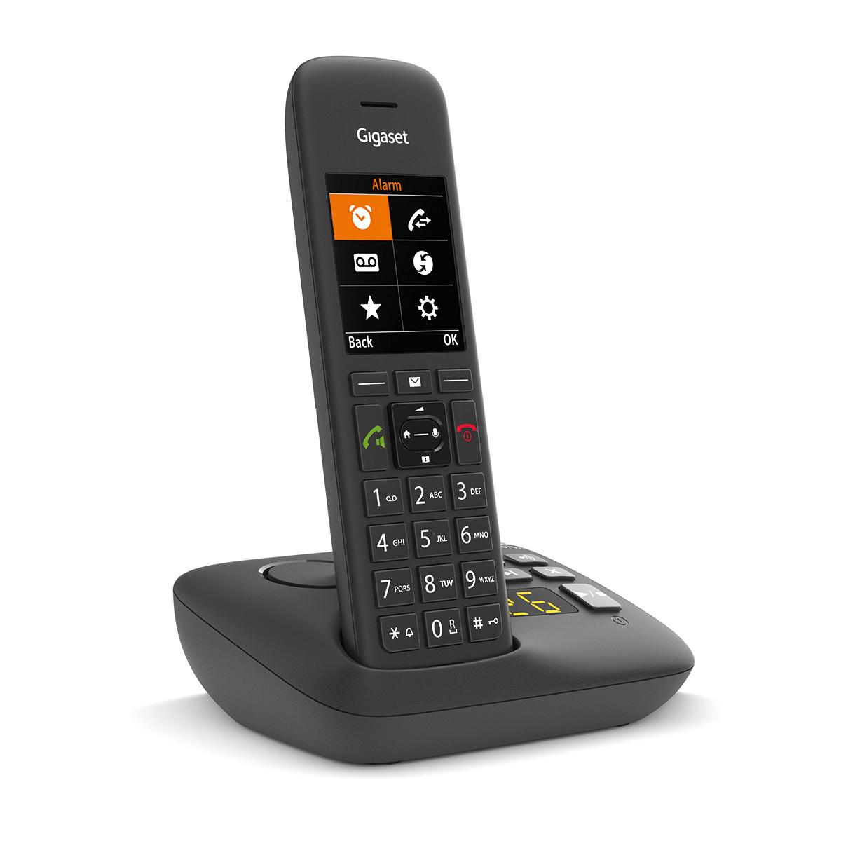 EU Product - C575A, Analoges/DECT-Telefon, Kabelloses Mobilteil, Freisprecheinrichtung, 200 Eintragungen, Anrufer-Identifikation, Schwarz - Gigaset C575A. Typ: Analoges/DECT-Telefon thumbnail