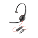 POLY Blackwire 3210 zwarte mono USB-C-headset + USB-C/A-adapter (bulk)