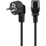 Goobay Angled IEC Cord, 5 m, Black