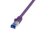 LogiLink C6A039S networking cable Purple 1 m Cat6a S/FTP (S-STP)