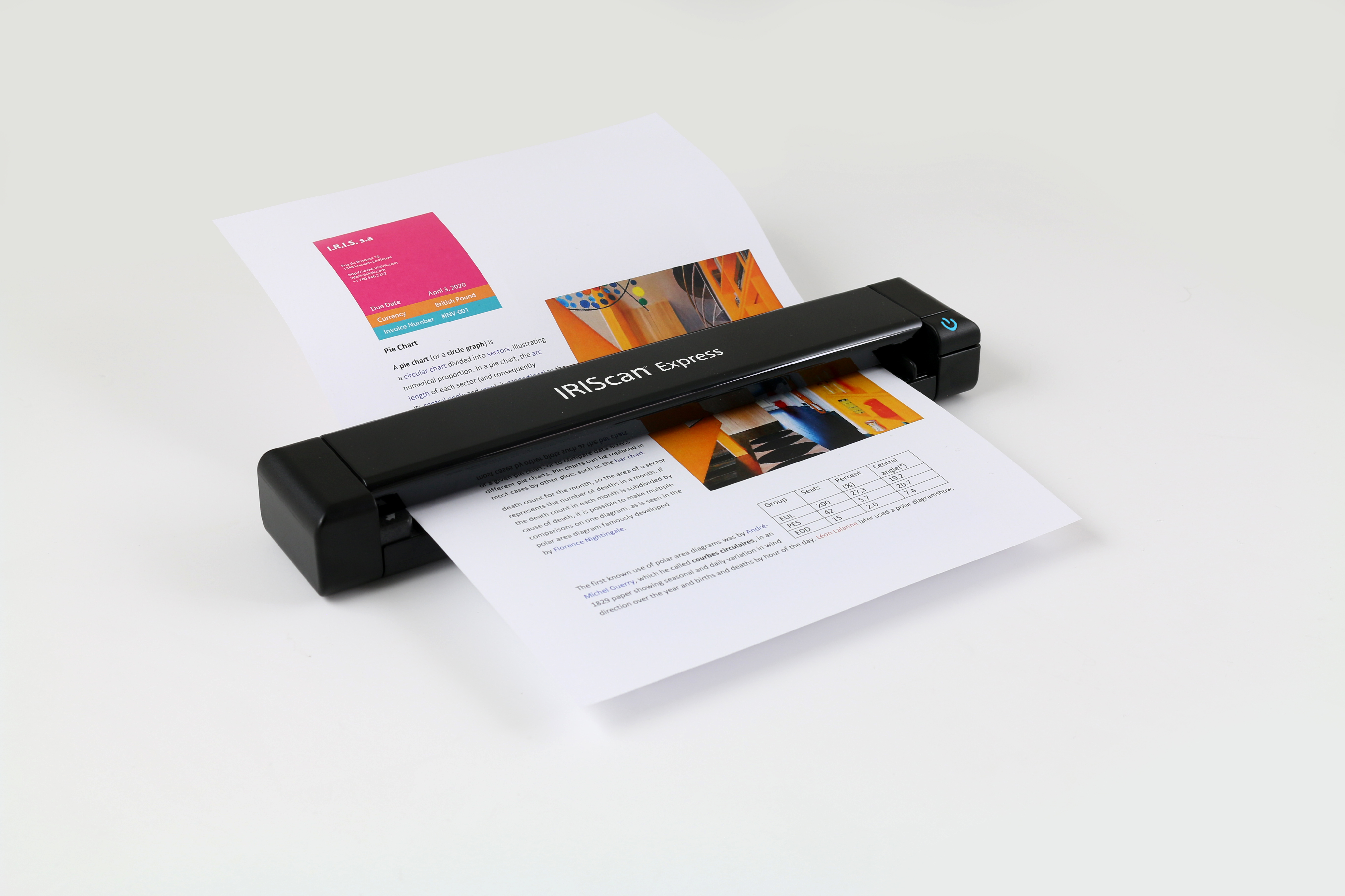 Image of I.R.I.S. IRIScan Express 4 Sheet-fed scanner 1200 x 1200 DPI A4 Black