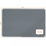 Nobo PREM PLUS FELT BRD 900X600 GREY