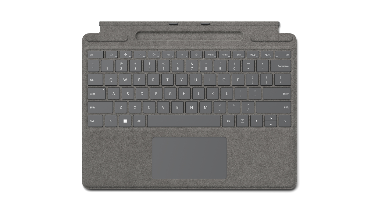 Image of Microsoft Surface Pro Signature Platinum Microsoft Cover port...