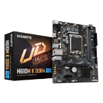 GIGABYTE H610M K DDR4 Motherboard - Supports Intel Core 14th Gen CPUs, up to 3200MHz DDR4, 1xPCIe 3.0 M.2, GbE LAN, USB 3.2 Gen 1