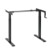 LogiLink Sit-stand desk frame, manual, compact, foldable handle, black