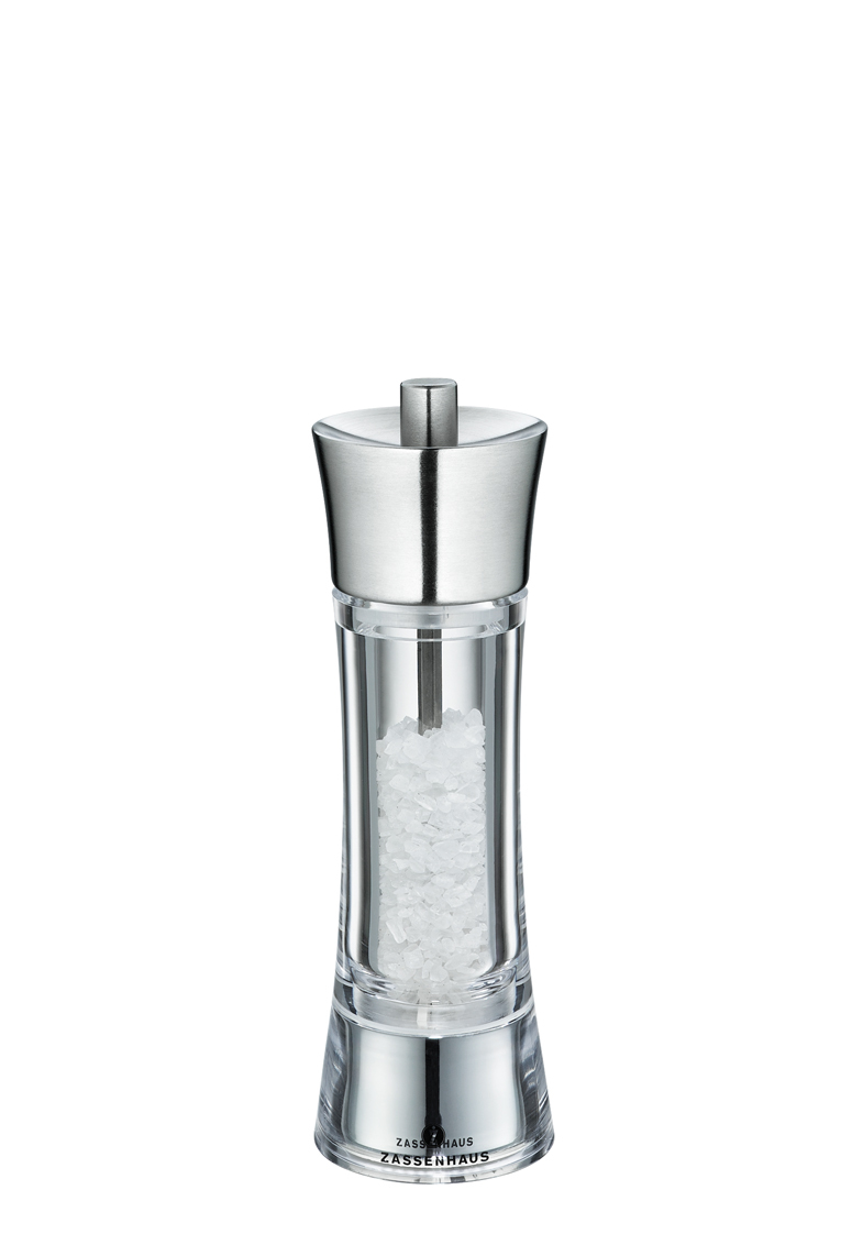 Image of Zassenhaus Aachen - Salt grinder - Acrylic - Stainless steel -...