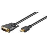 Microconnect HDM191812 video cable adapter 2 m HDMI Type A (Standard) DVI-D Black