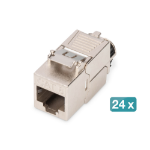 Digitus CAT 8.1 Keystone module, shielded, tool-free mounting connection - 24 pcs.