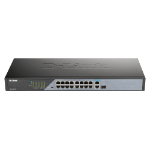 D-Link DSS-100E-18P network switch Unmanaged Fast Ethernet (10/100) Power over Ethernet (PoE) Black