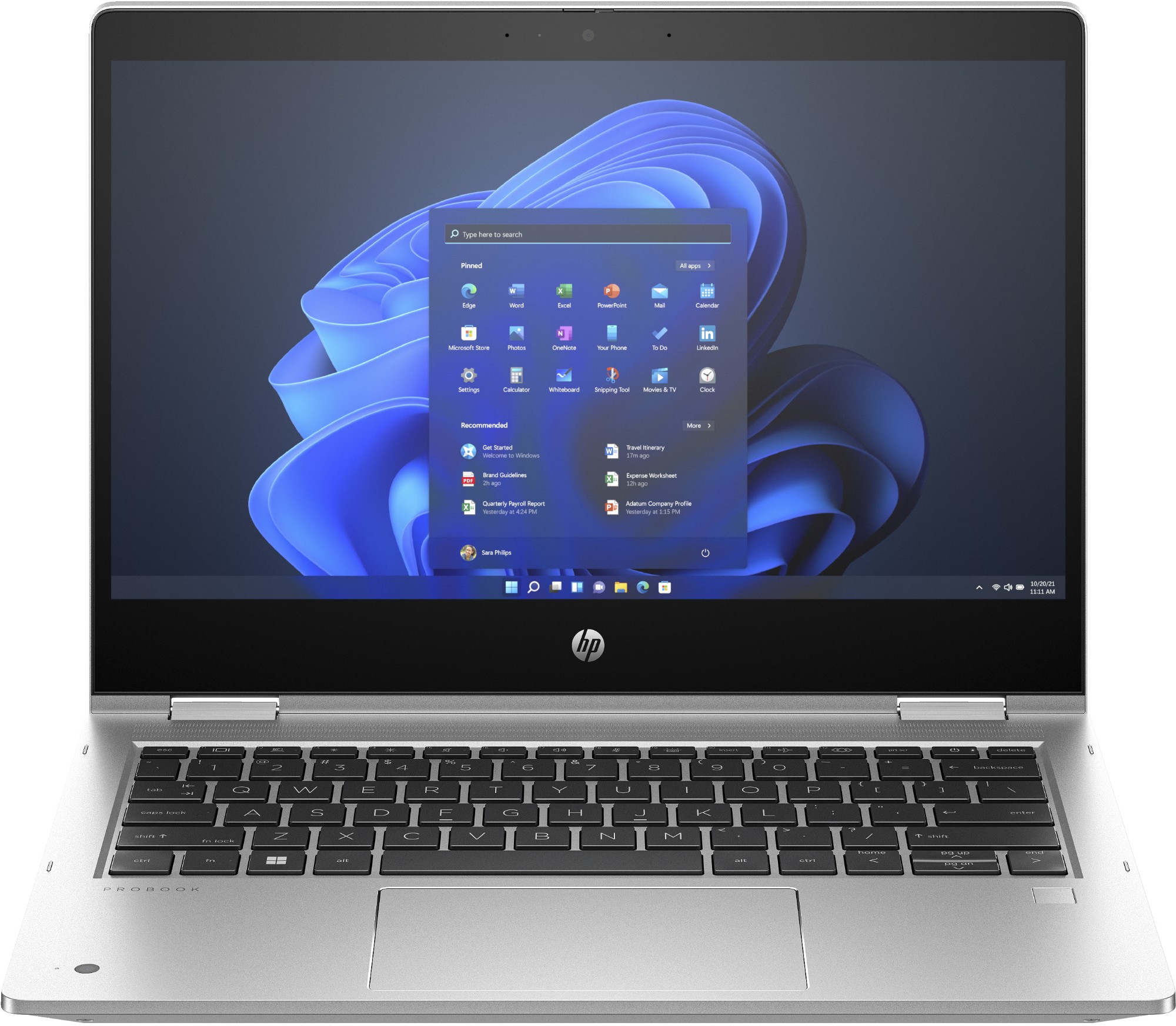 HP Pro x360 435 G10 Hybrid (2-in-1) 33.8 cm (13.3") Touchscreen Full HD AMD Ryzen 5 7530U 8 GB DDR4-SDRAM 256 GB SSD Wi-Fi 6E (802.11ax) Windows 11 Pro