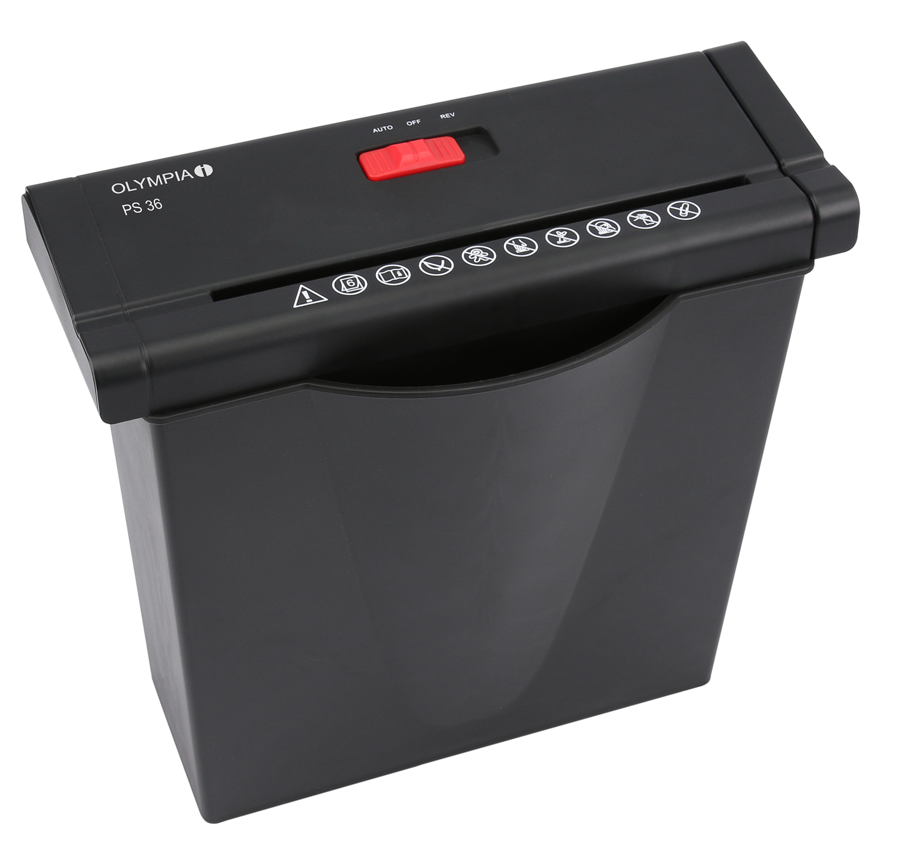 Image of Olympia PS 36 paper shredder Strip shredding 34 cm Black
