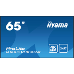 iiyama LH6541UHS-B1AG Signage Display 163.8 cm (64.5") LCD 500 cd/m² 4K Ultra HD Black 24/7