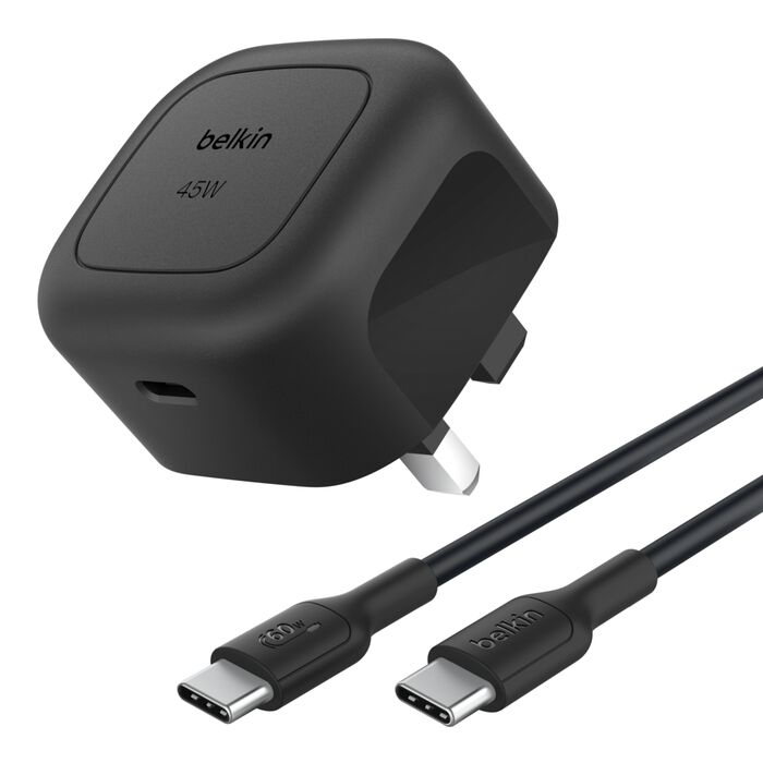 Belkin Compact USB-C Wall Charger 45W + USB-C Cable