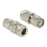 DeLOCK 89573 tussenstuk voor kabels TNC N-type Zilver
