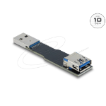 DeLOCK 67420 tussenstuk voor kabels Type-A Zwart