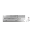 CHERRY DW 9100 SLIM keyboard Mouse included RF Wireless + Bluetooth QWERTY UK English Silver
