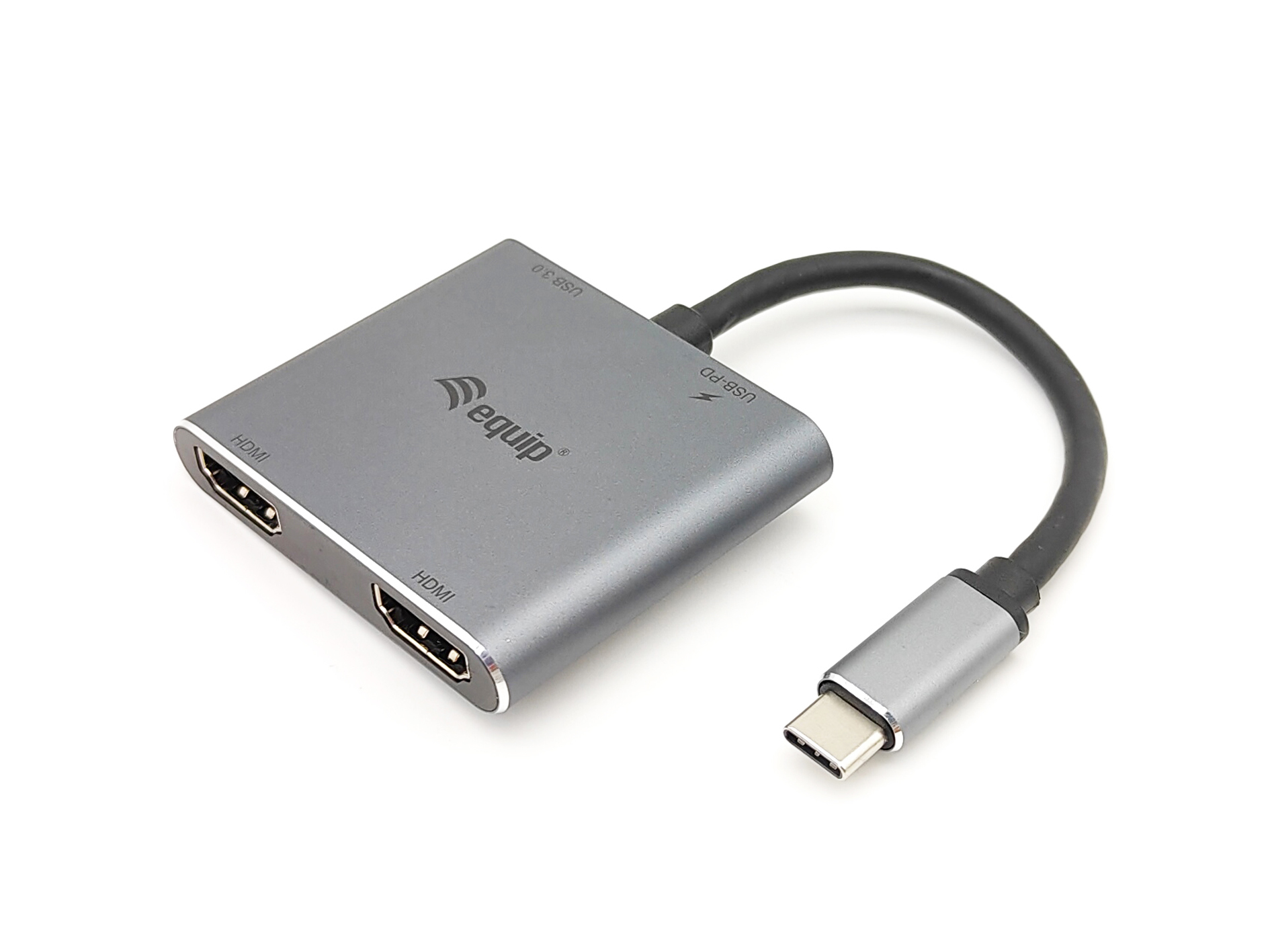 Image of Equip USB-C 4 in 1 Dual HDMI Adapter