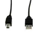 Rocstor Y10C115-B1 USB cable USB 2.0 120" (3.05 m) USB A USB B Black