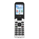 Doro 7030 7.11 cm (2.8") 124 g Black, White Feature phone