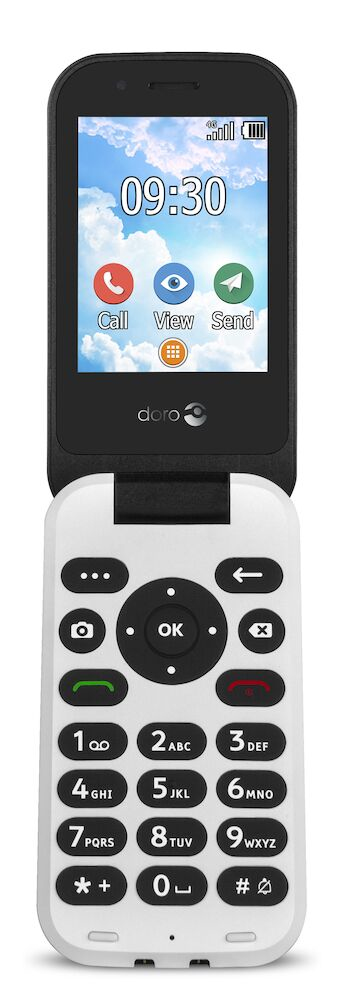 Image of Doro 7030 7.11 cm (2.8") 124 g Black, White Feature phone