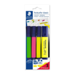 Staedtler Textsurfer classic 364 marker 4 pc(s) Chisel tip Green, Pink, White