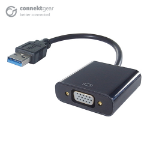 connektgear USB 3 to VGA Adapter A Male to VGA Female