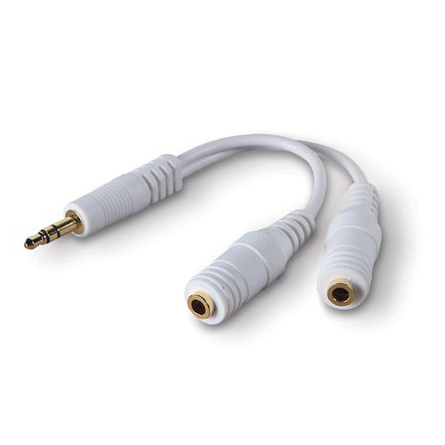 Belkin Headphone Splitter audio cable 3.5mm 2 x 3.5mm White