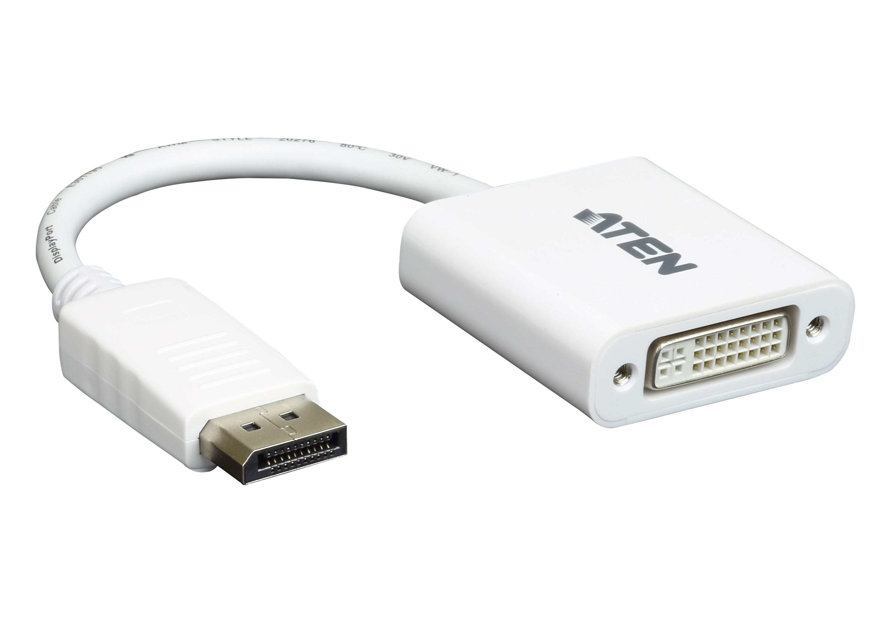 Image of ATEN VC965 video cable adapter DisplayPort DVI-I White