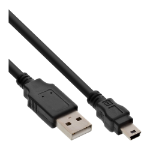 InLine USB 2.0 Mini Cable USB Type A male / Mini B male, 5pin, black, 2m