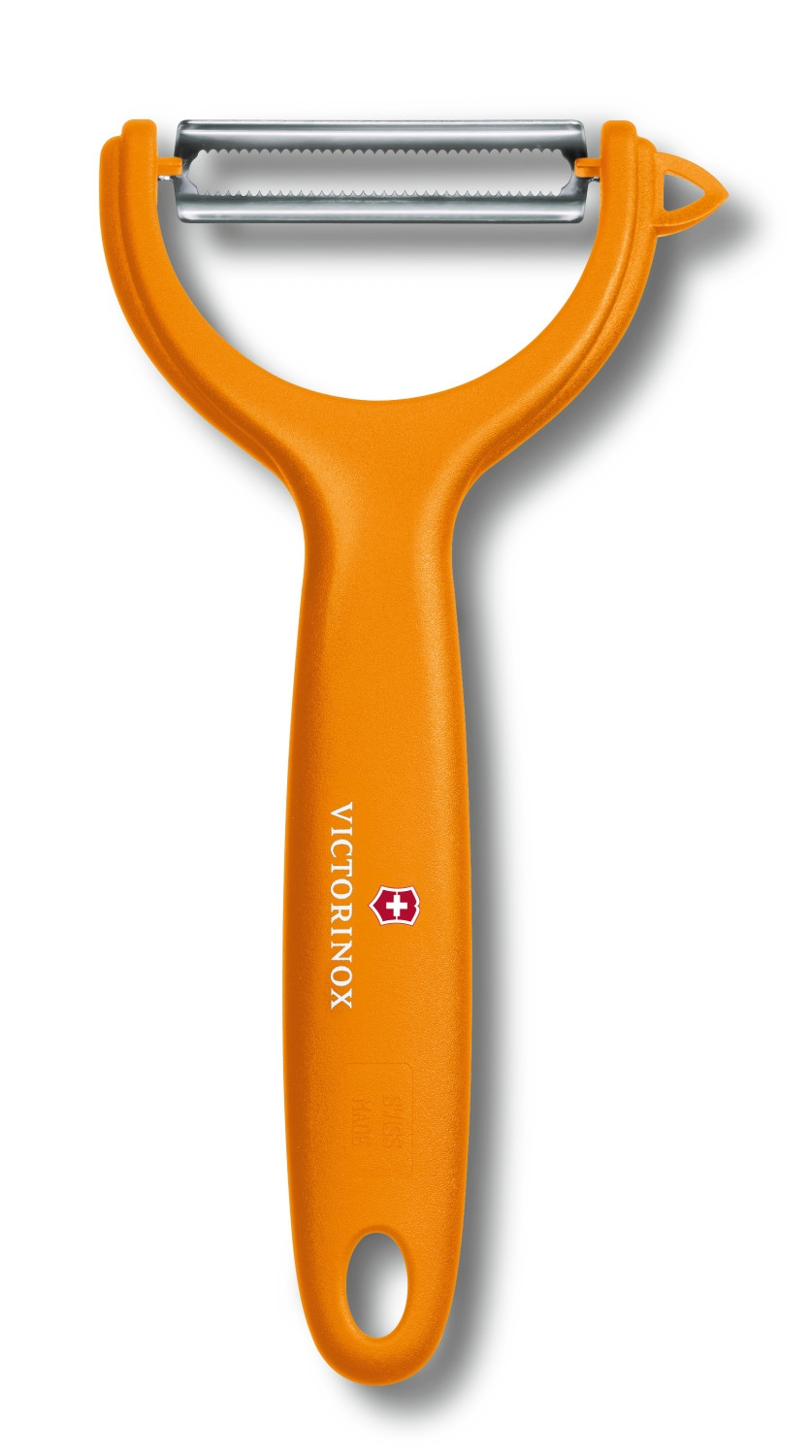 Image of Victorinox 7.6079 - Y peeler - Stainless steel - Orange - Hanging ring