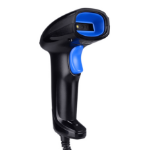 Evotec EV-3002 lector de código barras Lector de código de barras manual 2D Laser Negro, Azul